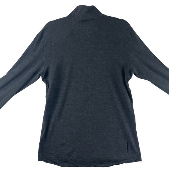 First Ascent 1/4 Zip Base Layer Gray SZ Med Flaws - Picture 2 of 10